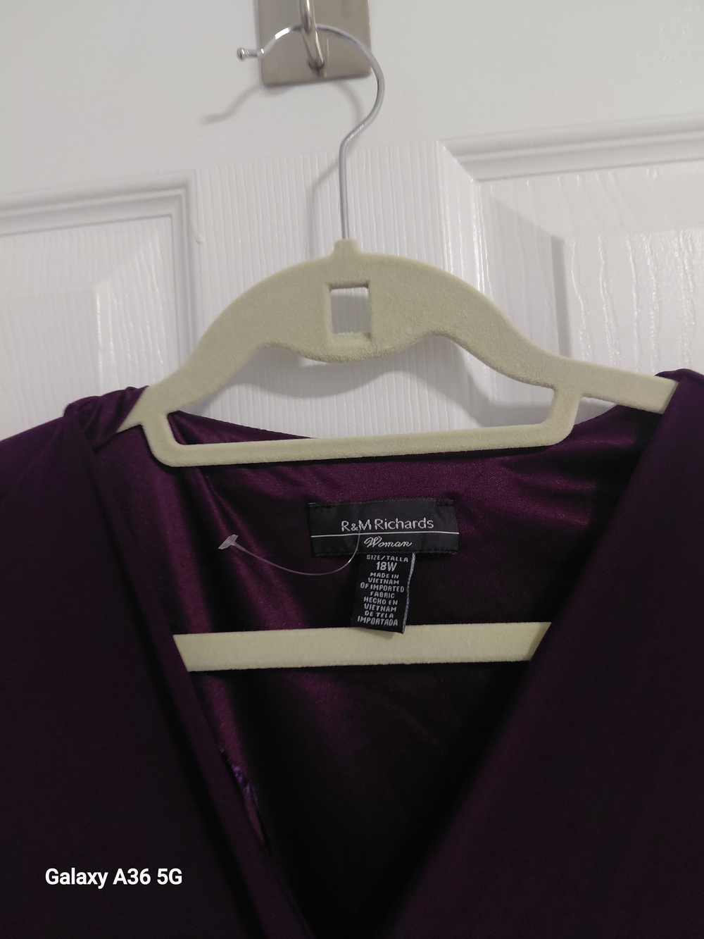 R&M Richards Women's Plum Wrap Blouse